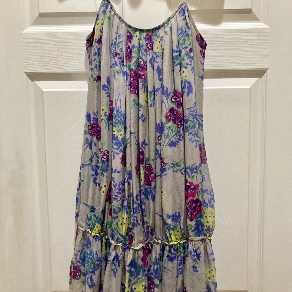 Tunic Length Silk Dress orTop. ZARA DesignerSZ S Soft Shear Silk Fabric! Lined!